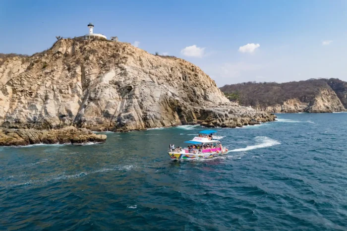 Huatulco Express, vuelo y arena